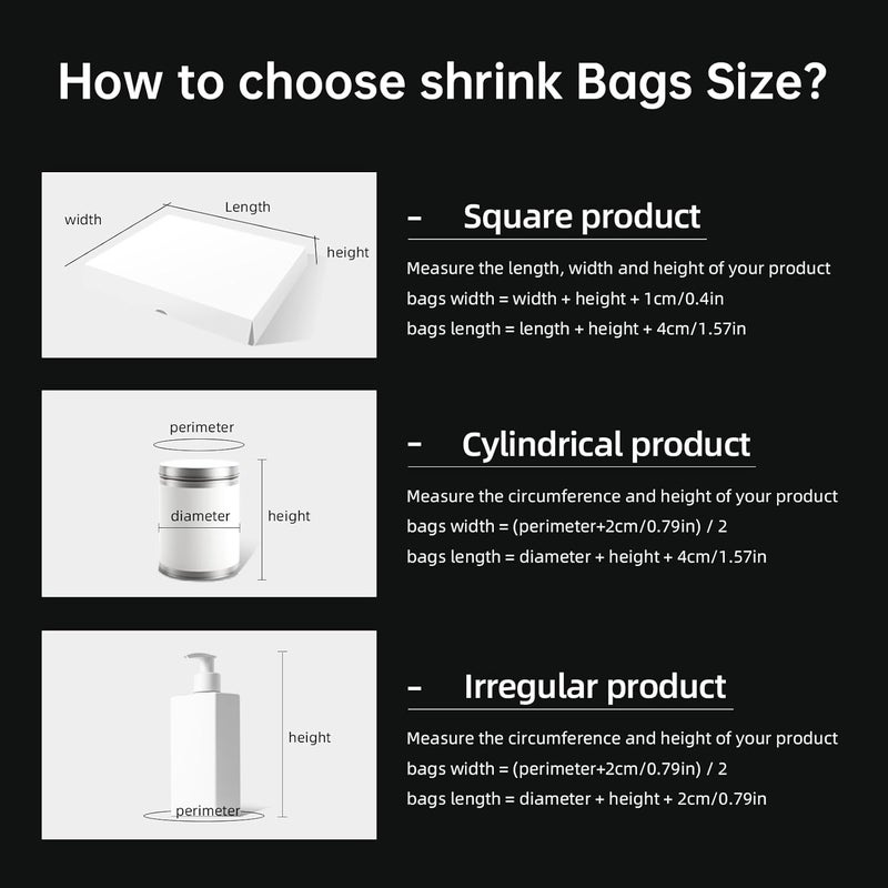 R-PACK Heat Shrink Bags, 200 Pieces 6x12" Heat Shrink Wrap for Book, Bath Bombs, Bags, Jars and Homemade DIY Projects - Image 2